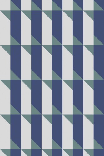 Eclectic Blue Geometry self-adhesive by Fancy Walls