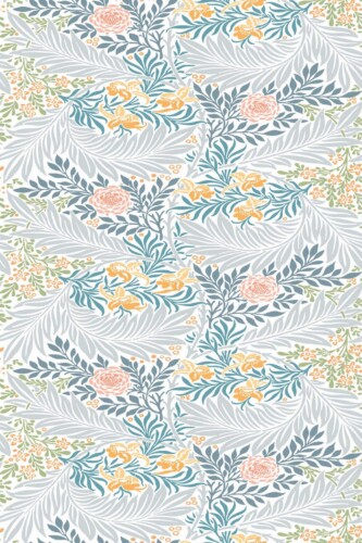 Pattern repeat of Antique floral design removable wallpaper design