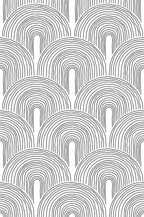 Pattern repeat of Arch removable wallpaper design