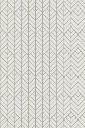 Pattern repeat of Art deco abstract leaf removable wallpaper design