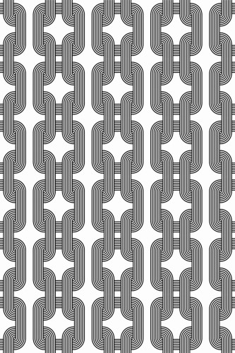 Pattern repeat of Art deco geometric removable wallpaper design
