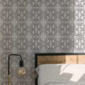 Fancy Walls self-adhesive wallpaper featuring an Art Nouveau woman in black and white.