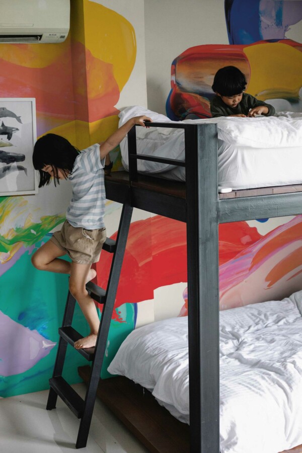 Removable wall mural featuring Bold Paint Elegance by Fancy Walls