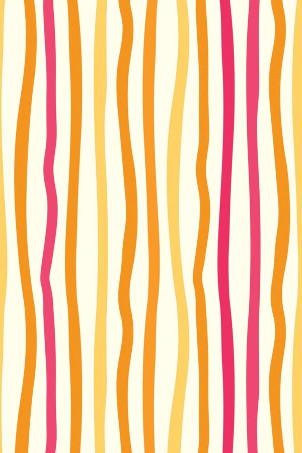Traditional wallpaper in Whimsical Color Lines theme from Fancy Walls