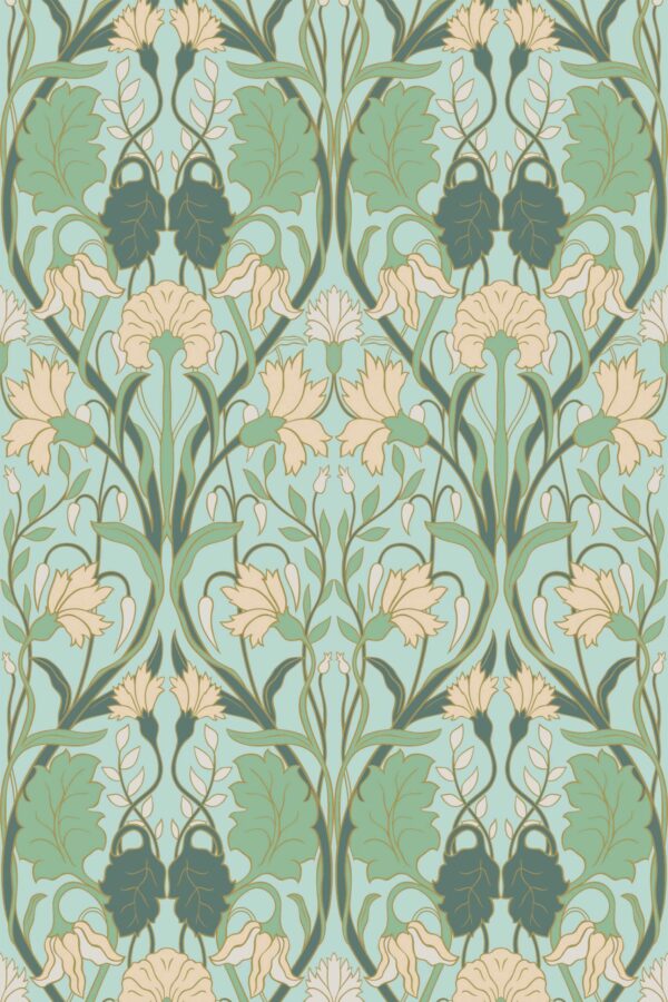Gentle Sage Artistry self-adhesive wallpaper by Fancy Walls