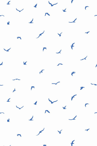 Pattern repeat of Azure Flight removable wallpaper design
