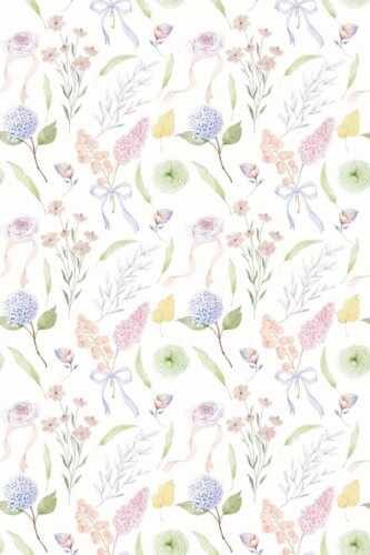 Pattern repeat of Baby Room removable wallpaper design