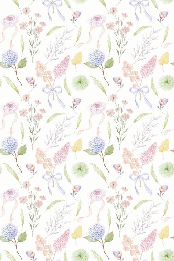 Pattern repeat of Baby Room removable wallpaper design