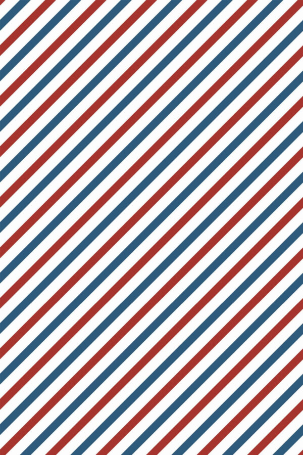 Pattern repeat of Barber shop stripes removable wallpaper design