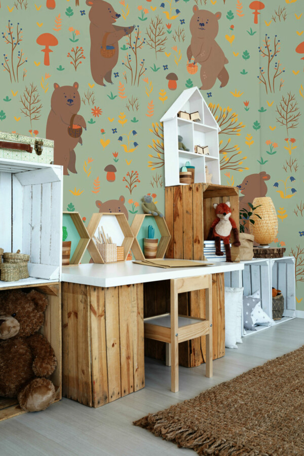 Bear With Me wall mural peel and stick by Fancy Walls