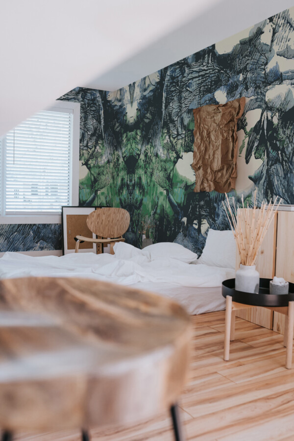 Fancy Walls removable wall mural with beautiful abstract watercolor