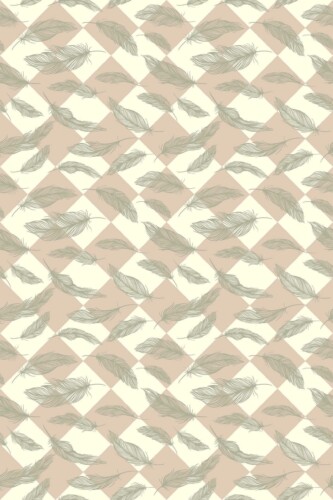 Whispering Feathers Elegance removable wallpaper from Fancy Walls