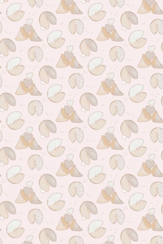 Fancy Walls Beige Fun wallpaper for Bakery walls in Cute Kawaii style self-adhesive wallpaper.