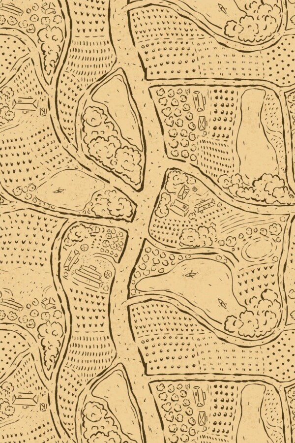 Fancy Walls Contour lines Beige traditional wallpaper