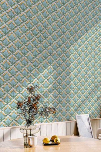 biophilic wallpaper style