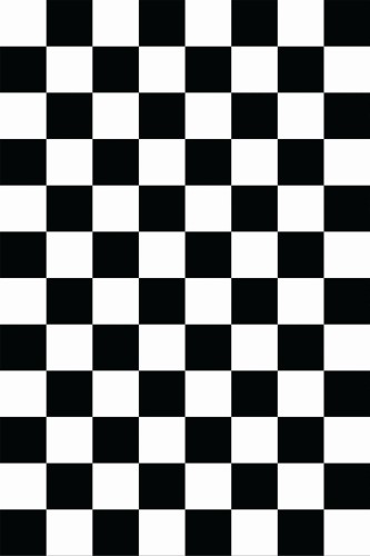 Pattern repeat of Black and white checkered removable wallpaper design