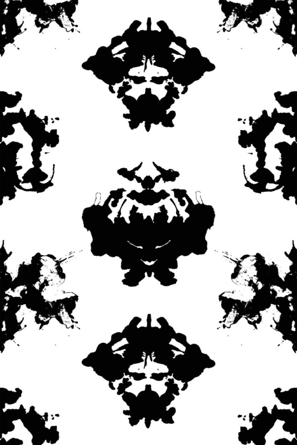 Fancy Walls Black and white Fun traditional wallpaper for Accent wall