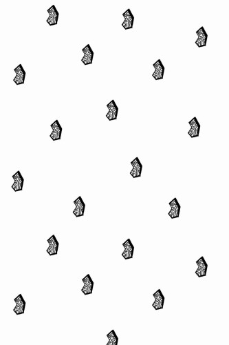 Pattern repeat of Black and white geometric shape removable wallpaper design