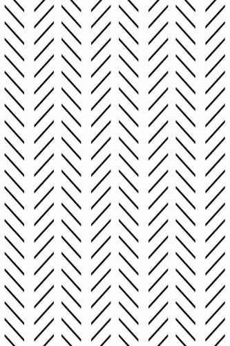 Pattern repeat of Black and white herringbone removable wallpaper design