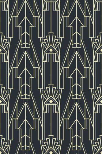 Fancy Walls Black Geometric unpasted wallpaper