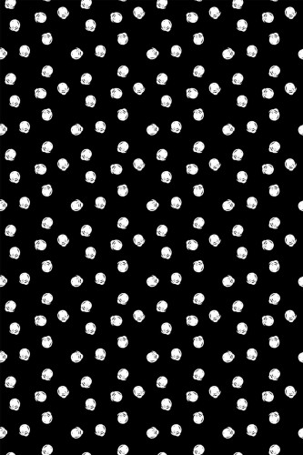 Pattern repeat of Black with white dots removable wallpaper design
