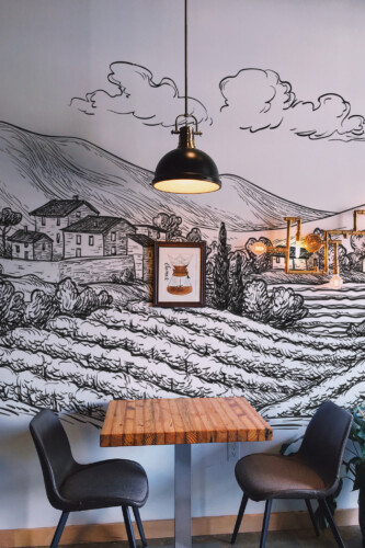 Fancy Walls Italian landscape peel and stick wall murals