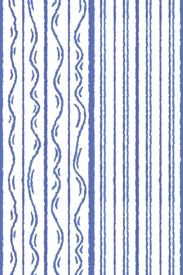 Fancy Walls Blue stripes Blue and white peel and stick wallpaper