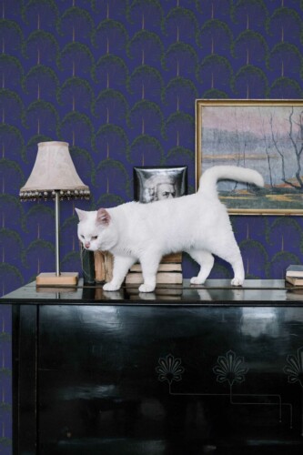 Fancy Walls' Blue Tree Motif self-adhesive wallpaper