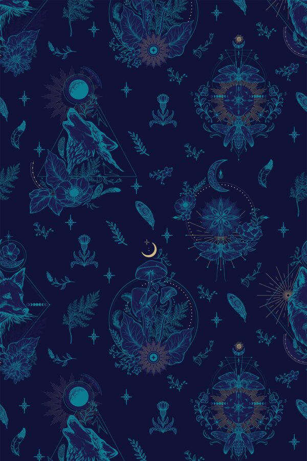 Mystic Wolves Wallpaper