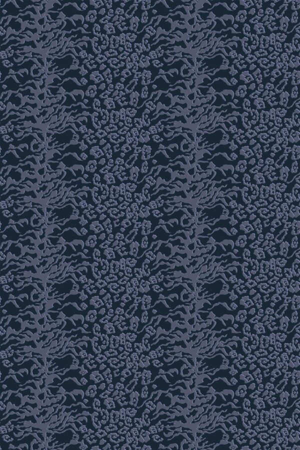 Gothic Blue Leopard Wallpaper