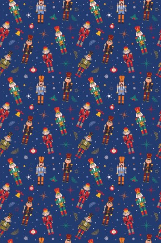Blue Christmas peel and stick wallpaper by Fancy Walls