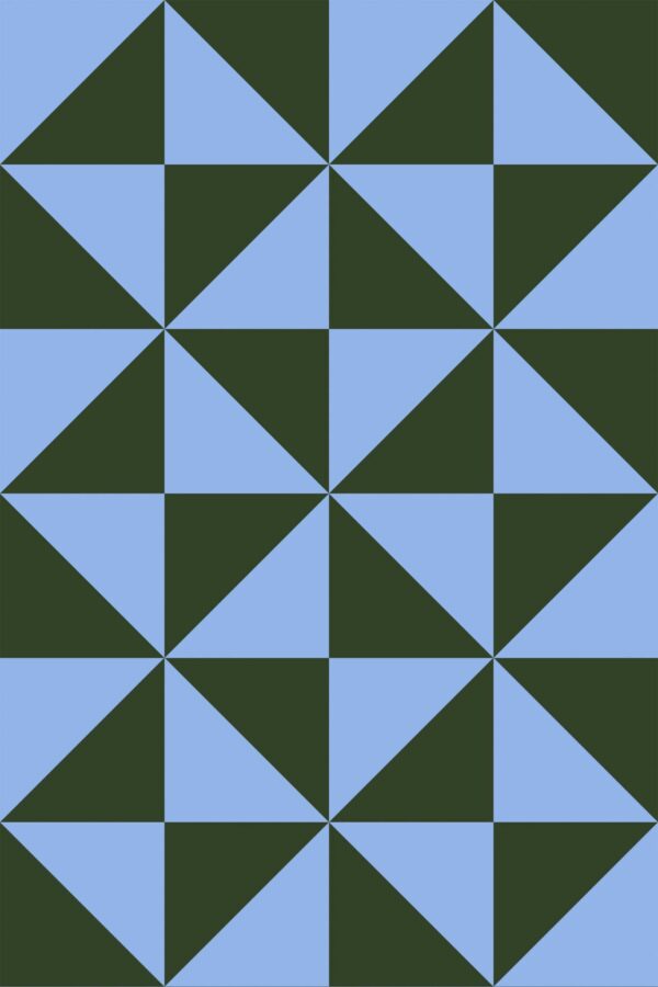 Fancy Walls Blue and Green Triangles self-adhesive wallpaper