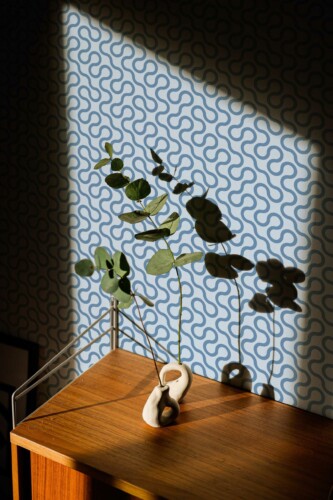 Cool Blue Dental self-adhesive wallpaper by Fancy Walls