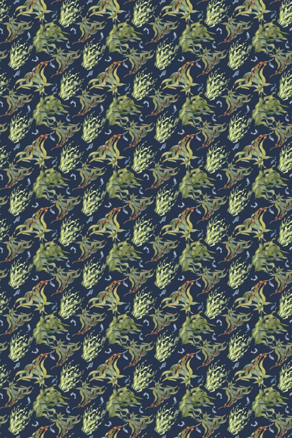 Green Seaweed Wallpaper