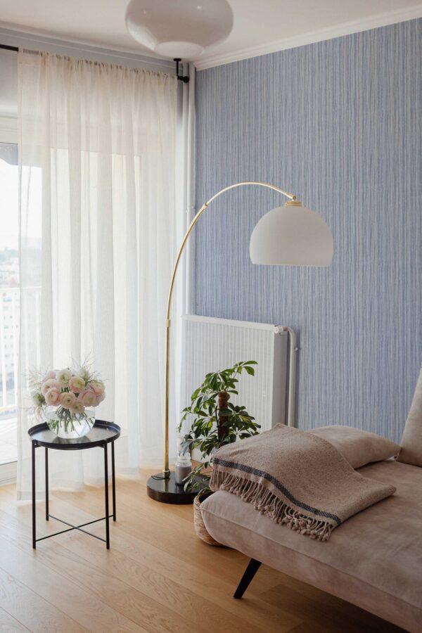 Fancy Walls Blue Preppy Lines Blue Calm traditional wallpaper