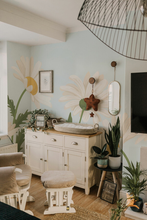 Sunny Daisies Wall Mural, removable wall mural from Fancy Walls