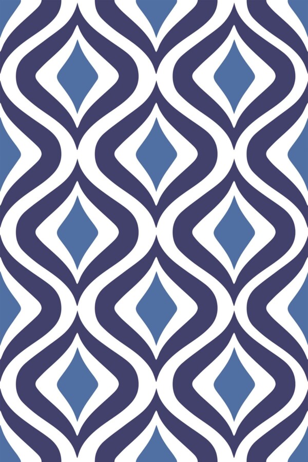 Fancy Walls peel and stick wallpaper with BlueHue design