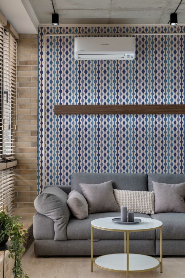 Removable Timeless Blue Elegance wallpaper by Fancy Walls