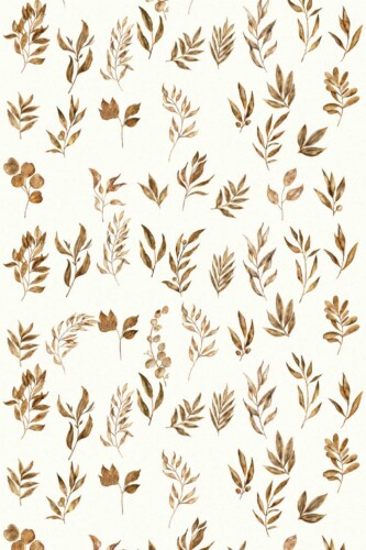 Pattern repeat of Boho autumn removable wallpaper design