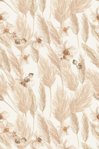 Pattern repeat of Boho chic removable wallpaper design