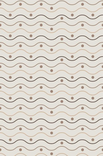 Pattern repeat of Boho wavy removable wallpaper design