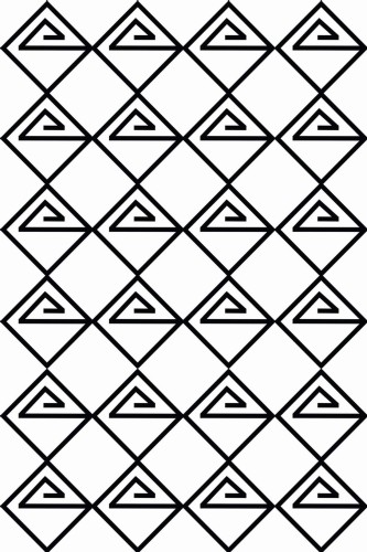 Pattern repeat of Bold contemporary geometric removable wallpaper design