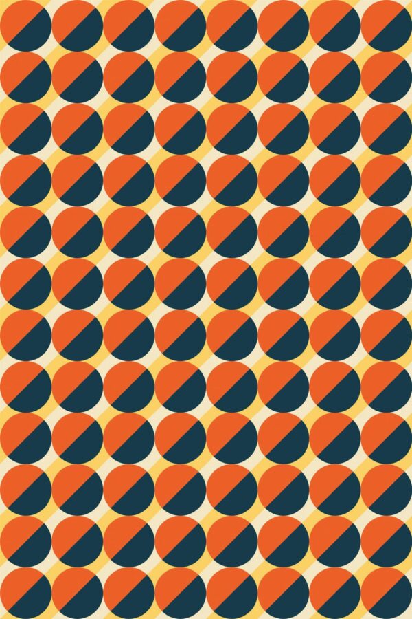 Pattern repeat of Bold diagonal removable wallpaper design
