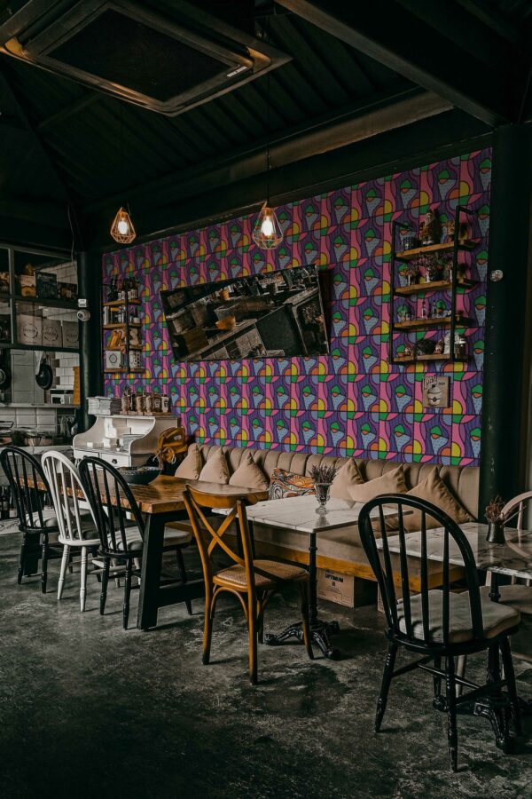 Radiant Colorful Abstract removable wallpaper from Fancy Walls