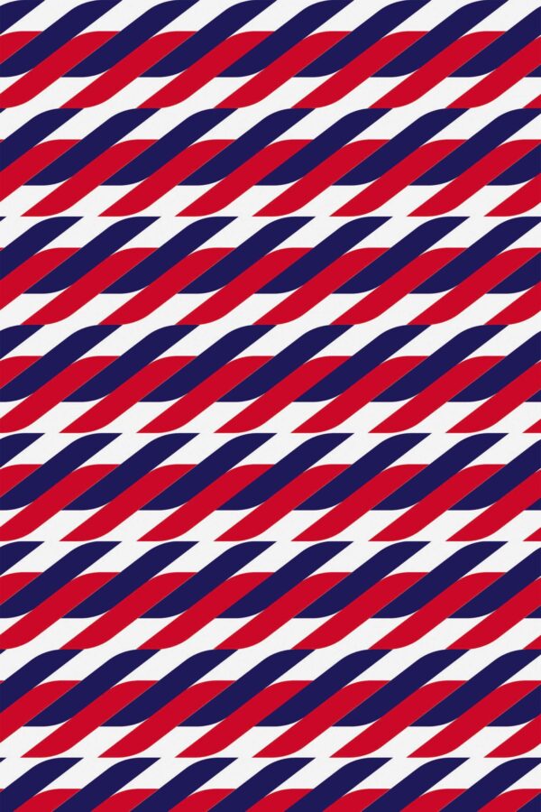 Removable Red Elegance Barber wallpaper from Fancy Walls