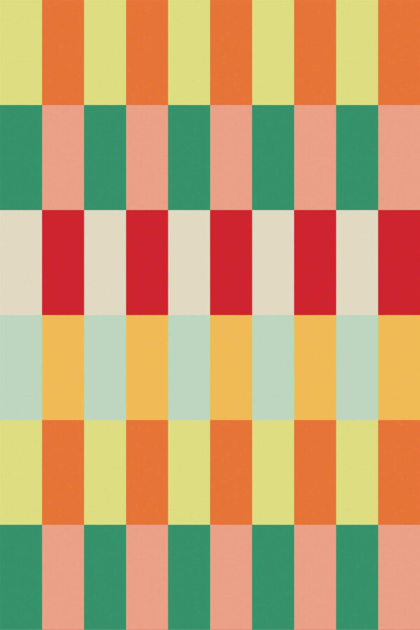 Pattern repeat of Bold stripes removable wallpaper design