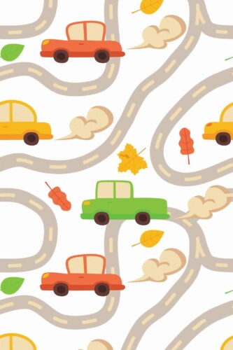 Pattern repeat of Boy nursery removable wallpaper design