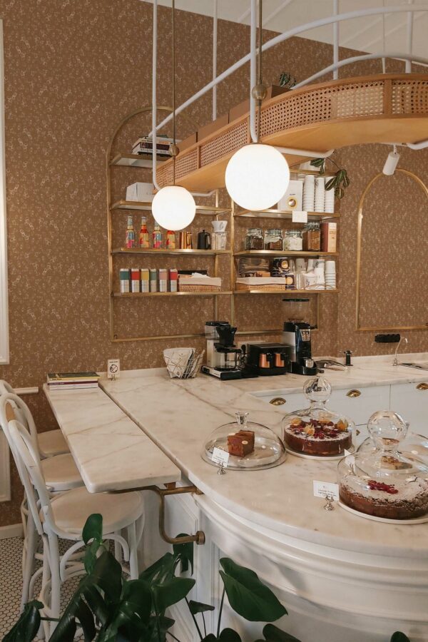 Fancy Walls Bean Hue peel and stick wallpaper