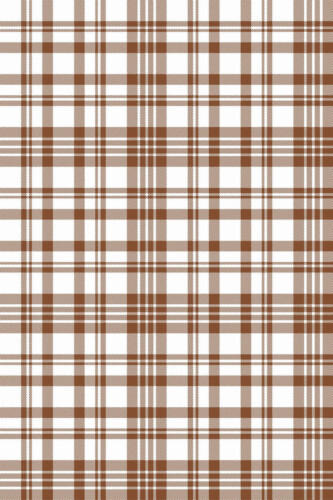 Pattern repeat of Brown farmhouse plaid removable wallpaper design