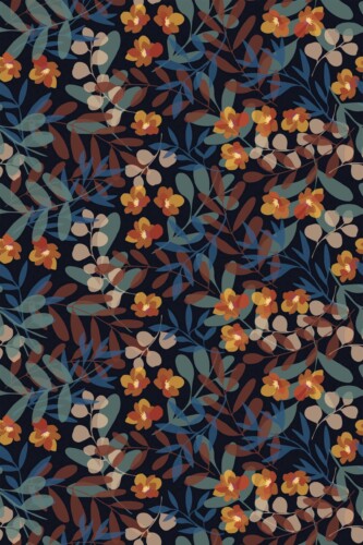 Fancy Walls Brown Floral wallpaper for Dining room walls in Botanical style traditional wallpaper.